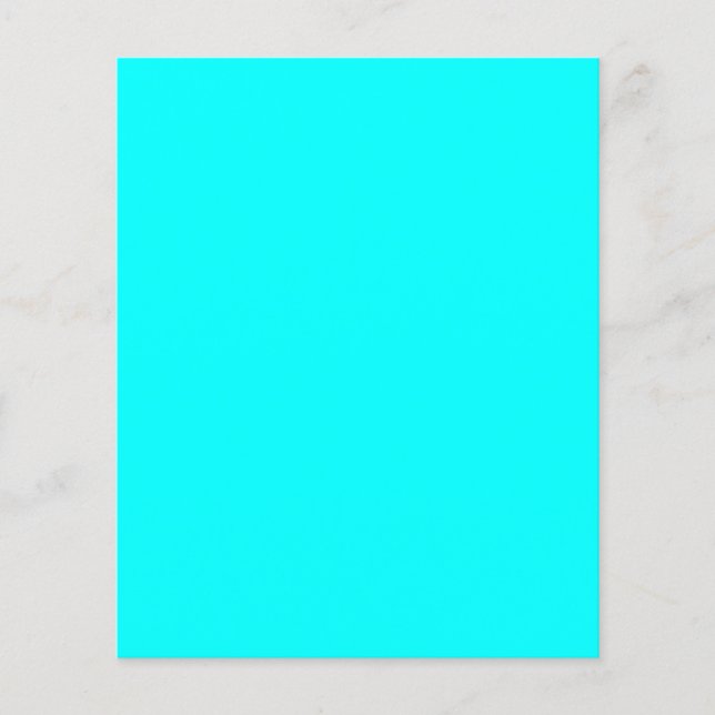 Flyer Aqua (color sólido) (Frente)