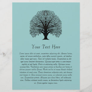 Flyer Árbol de Swirl Negro