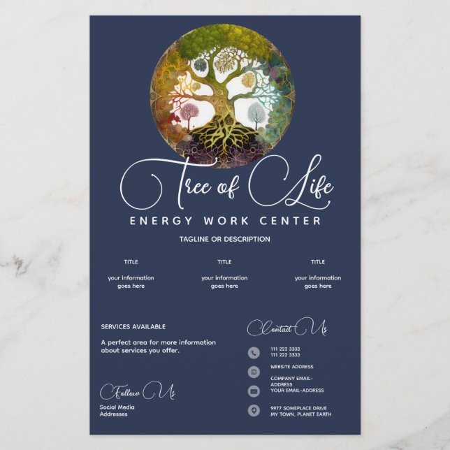 Flyer Árbol de vida | Temporadas (Frente)