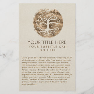 Flyer Árbol en espiral de la vida - Yggdrasil