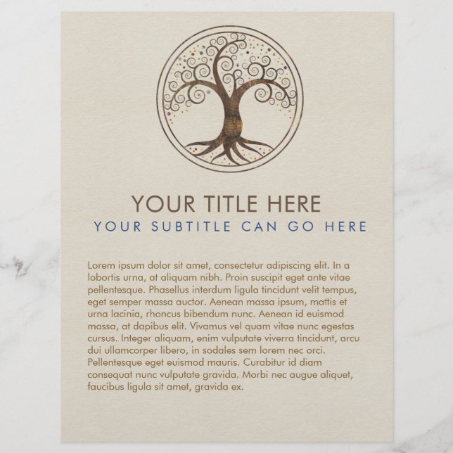 Flyer Árbol espiral de la vida - Yggdrasil (Frente)