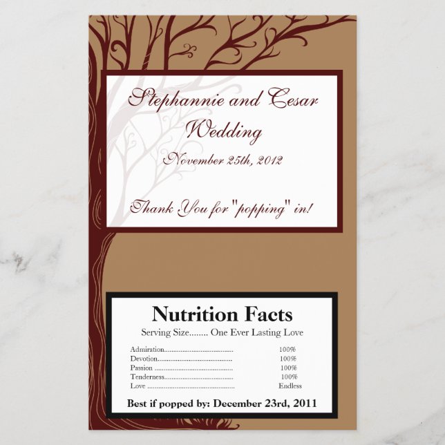 Flyer Árbol otoñal de envolvimiento de palomitas de micr (Frente)