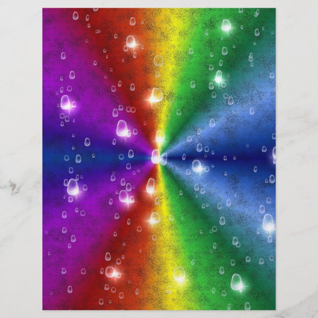 Flyer arco iris en elefantes, leatheroptik y gotas de ll (Frente)