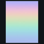 Flyer Arcoiris pastoral<br><div class="desc">Un degradado de colores arcoiris pastel.</div>