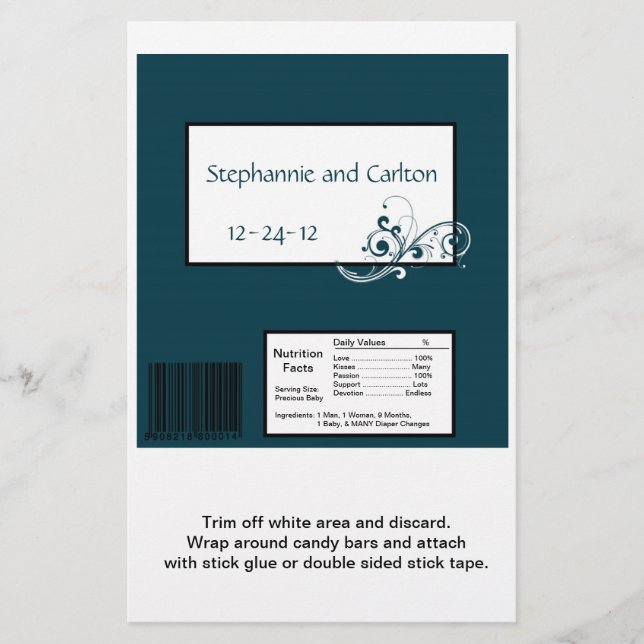 Flyer Armada filigrana/Boda blanco envuelto de vaina gra (Frente)