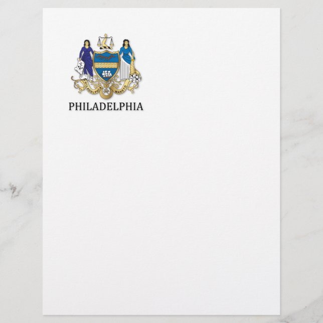 Flyer Armas de la ciudad de Filadelfia (Frente)