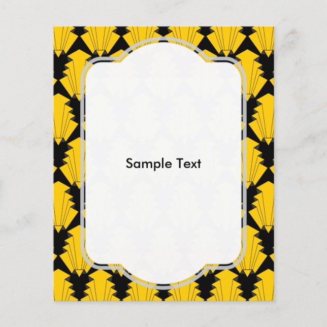 Flyer Art Deco Amarillo (Frente)