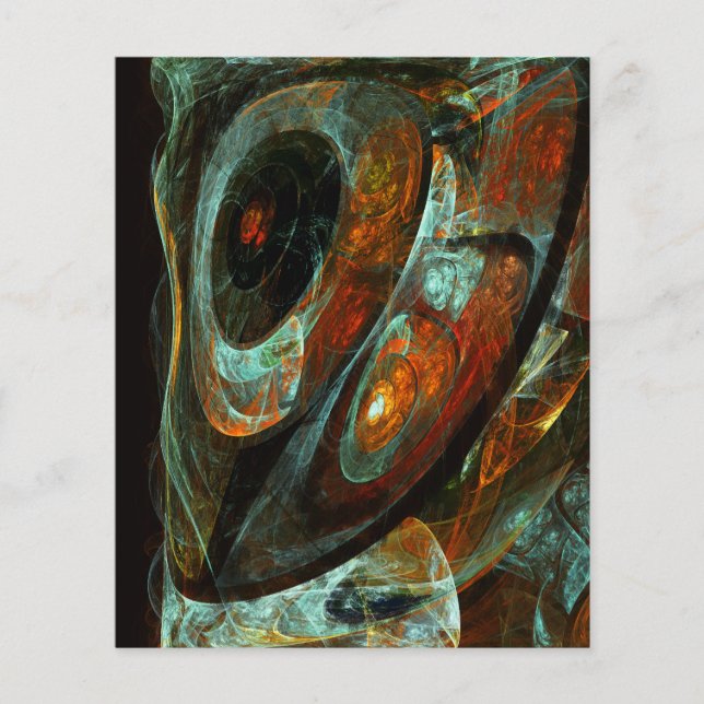 Flyer Arte abstracto de división de tiempo (Frente)