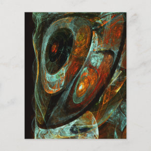 Flyer Arte abstracto de división de tiempo