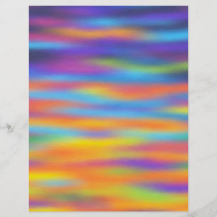 Flyer Arte abstracto del cielo del atardecer del desiert