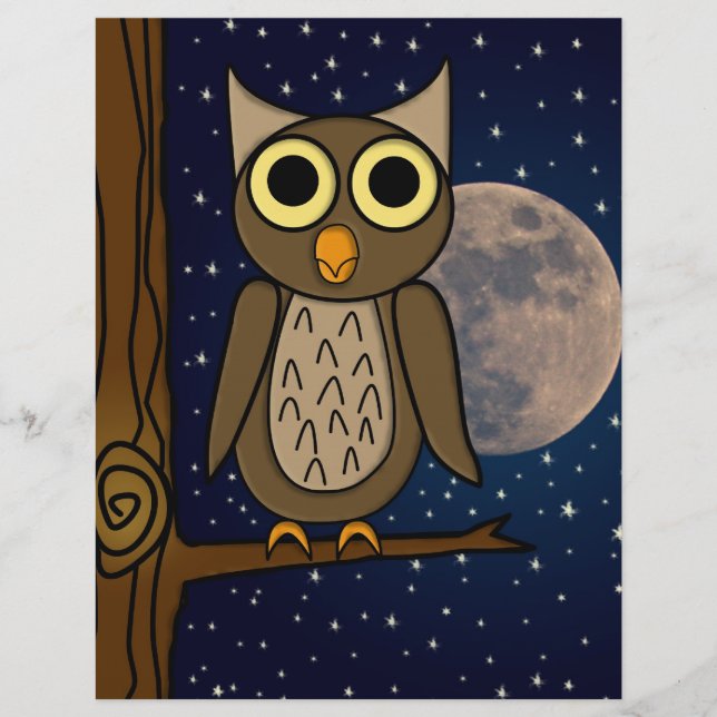 Flyer Arte adorable de aves del bosque (Frente)