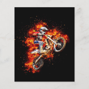 Flyer Arte de Muro de Motocross