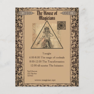 Flyer Arte de tarjetas de Magician Tarot personalizable