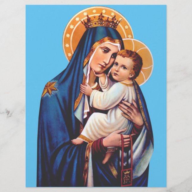 Flyer Arte Devocional de Nuestra Señora del Monte Carmel (Frente)