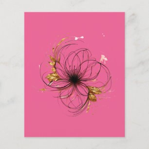 Flyer Arte floral elegante en acuarela