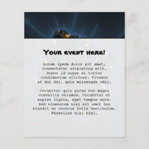 Flyer Arte Fractal de Prowler Nocturno