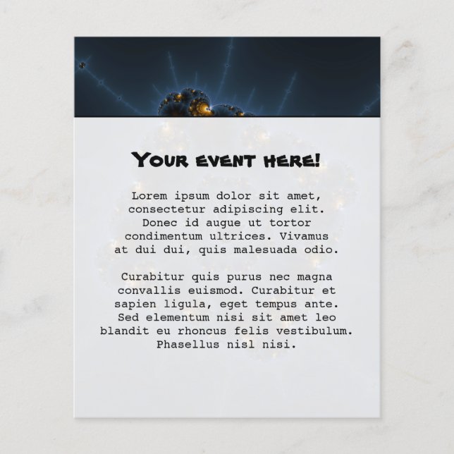 Flyer Arte Fractal de Prowler Nocturno (Frente)