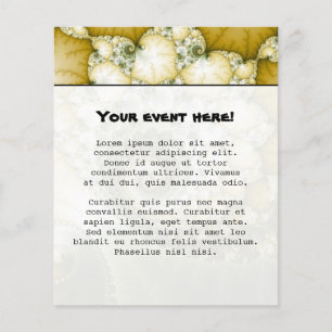 Flyer Arte fractal de Scales