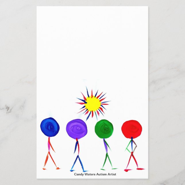 Flyer Artista de autismo Candy Waters (Frente)