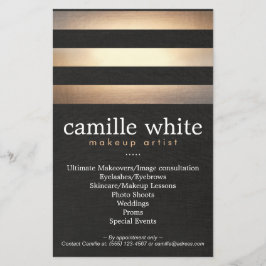 Flyer Artista de maquillaje Bandas de Oro Salón de Belle