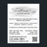 Flyer Artista de maquillaje de pincel gris color de agua<br><div class="desc">Guión Acuarela Pincel Gris Clavar Volantes Publicitarios Artistas Por La Tienda De Tarjetas De Negocios.</div>