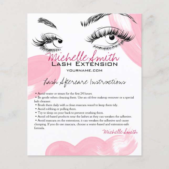 Flyer Artista de maquillaje latió los brotes Instruccion (Frente)
