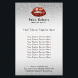 Flyer Artista de maquillaje Red Lips Silver Purpurina Sa<br><div class="desc">Artista de maquillaje Rojo Lips Plata Purpurina Salones de Belleza Volantes.</div>