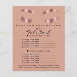 Flyer Artista de maquillaje Salón de belleza Volador SPA