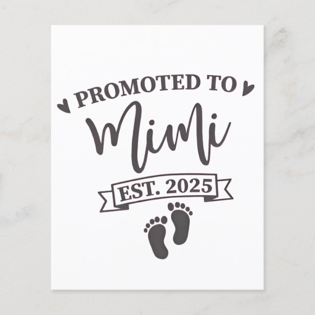 Flyer Ascendido a Mimi Est. La próxima abuela en 2025 (Frente)