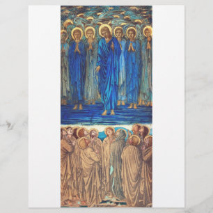 Flyer Ascensión de Cristo por Edward Burne Jones