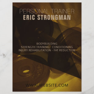 Flyer Aspecto de imagen abstracta moderna con tonos dora