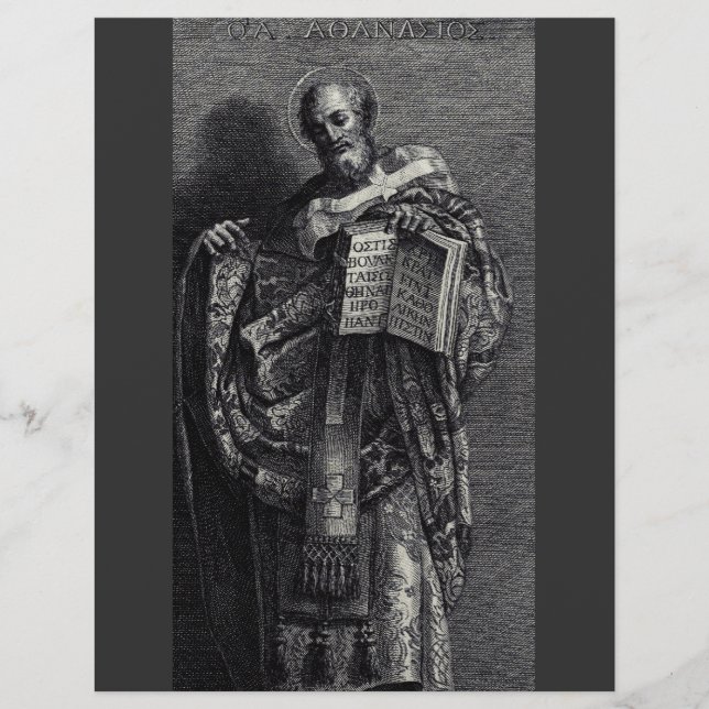 Flyer Athanasius del Papa y Patriarca de Alejandría (Frente)
