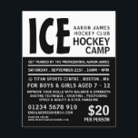 Flyer Audaz, viajero publicitario de campamento de hocke<br><div class="desc">Modernos Audaces Volantes De Publicidad De Campamento De Hockey En La Tienda De Tarjetas De Negocios.</div>