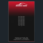Flyer Auto Detailing Black & Red Automotive moderno<br><div class="desc">Auto Detailing Modern Black & Red Automotive Business Flyers.</div>