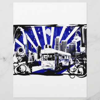 Flyer Autobús Retro