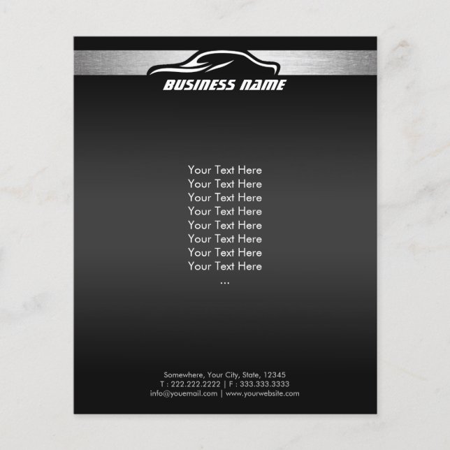 Flyer Automovil Reparación Automática Profesional Detect (Frente)