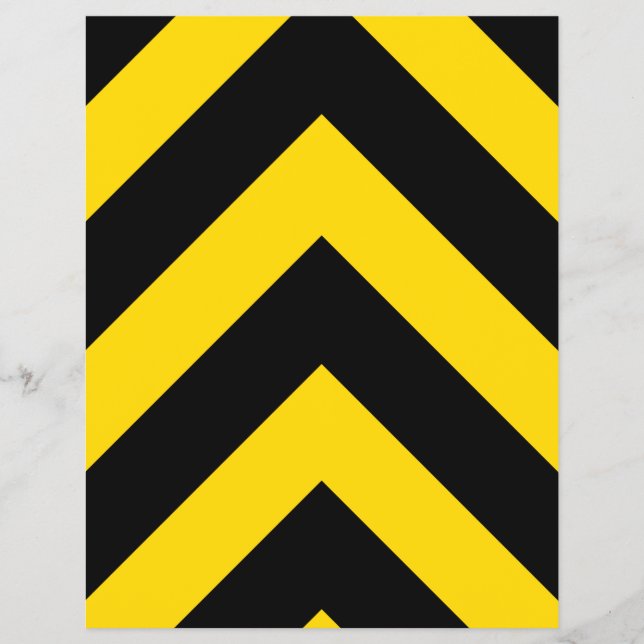 Flyer Autopista Autopista Tráfico Bumble Bee Chevrons (Frente)