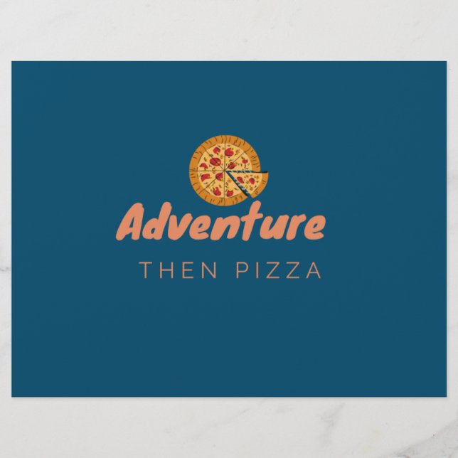 FLYER AVENTURA ENTONCES PIZZA (Frente)