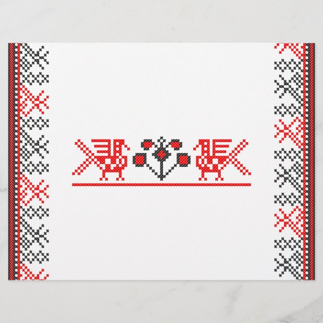 Flyer Aves de punto cruzado (Frente)