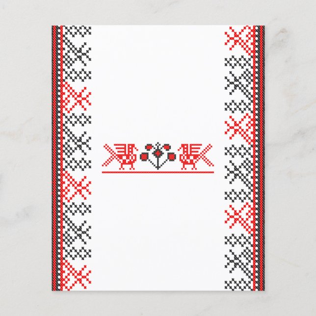 Flyer Aves de punto cruzado (Frente)