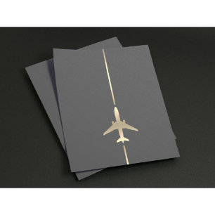 Flyer Aviación minimalista