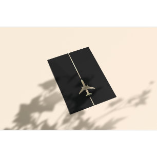 Flyer Aviación minimalista