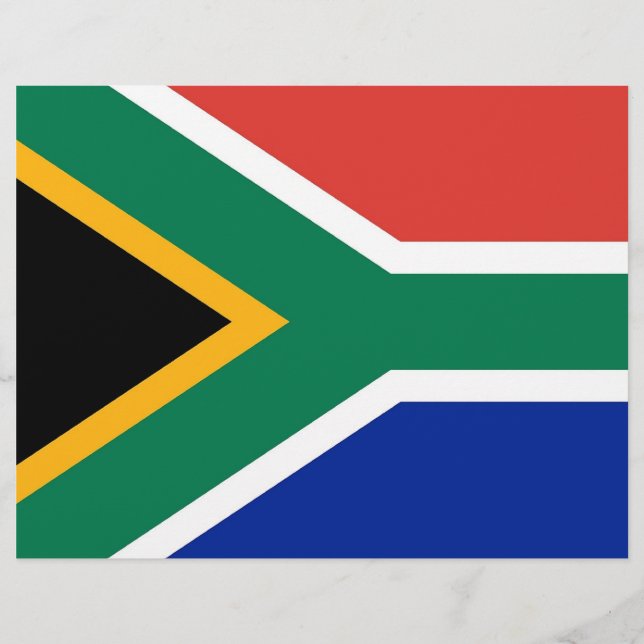 Flyer Aviador con la bandera de Suráfrica (Frente)