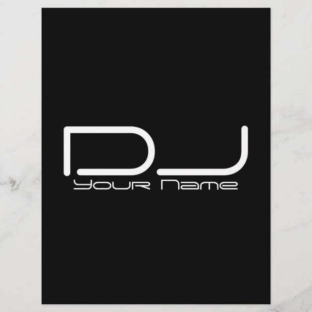 Flyer Aviador de DJ (Frente)