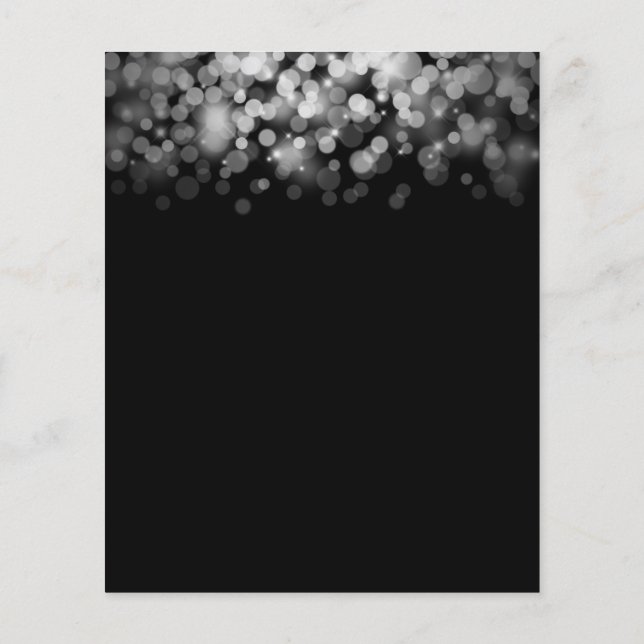 Flyer Aviador en blanco oscuro elegante (Atrás)