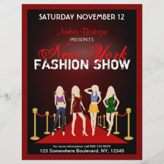 Flyer Aviadores del rojo del diseñador de moda de la
