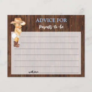Flyer Aviso de Cowboy para viajero de tarjetas Baby Show