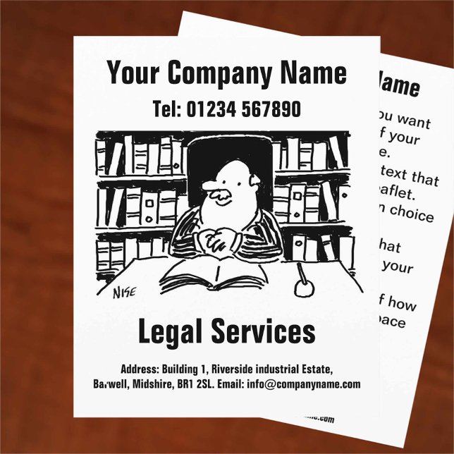 Flyer Aviso de diseño del Personalizado de servicios jur (Subido por el creador)