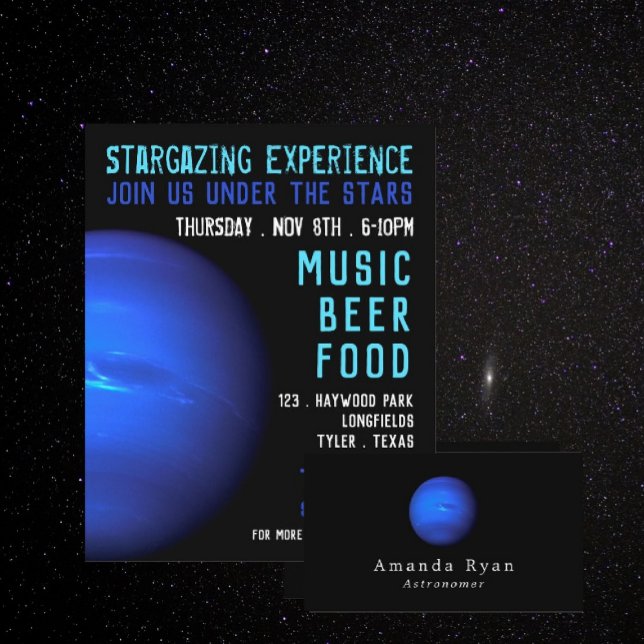 Flyer Aviso de eventos Planet Neptune, Planetarium (Subido por el creador)