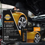 Flyer Aviso sobre ruedas de coches, mecánica automática<br><div class="desc">Rueda De Coche,  Mecánica Automática Y Repara Los Volantes De Publicidad Por La Tienda De Tarjetas De Negocios.</div>